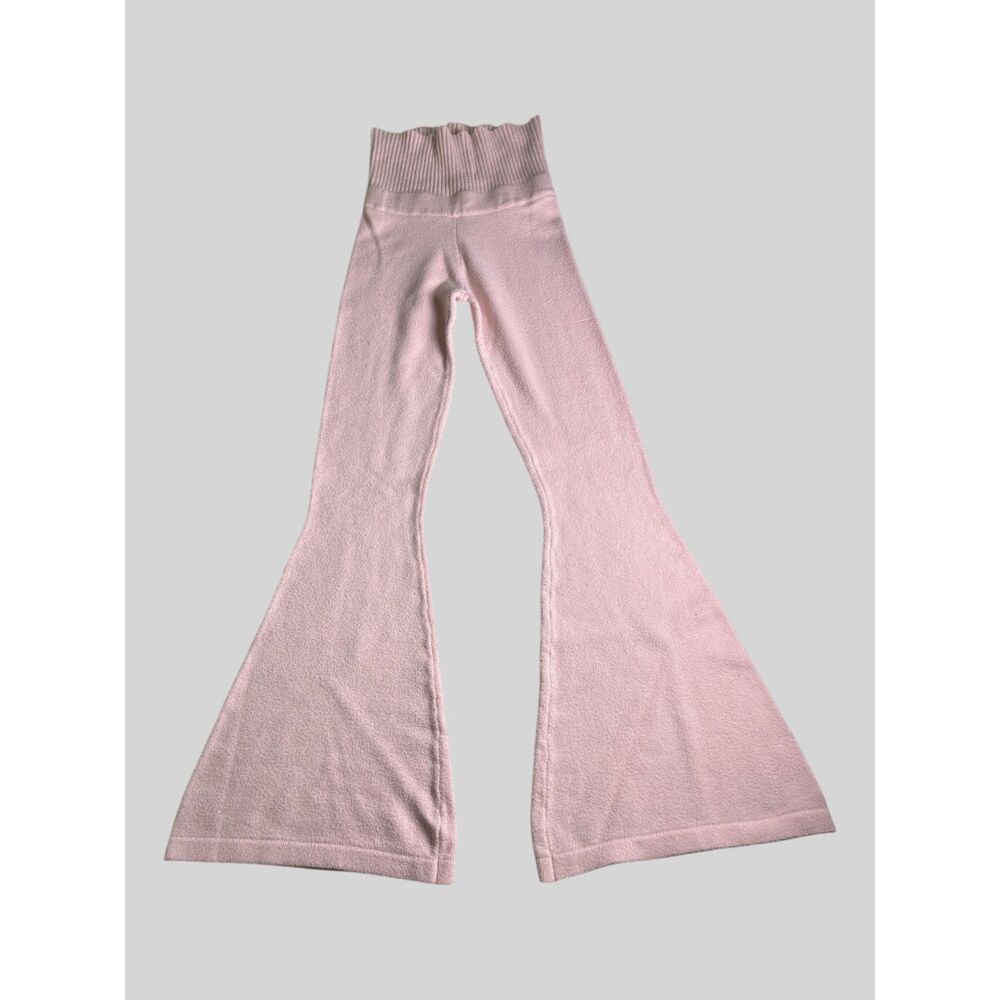 Spiritual Gangster Pink High Waist Flare Pants Women's XS
